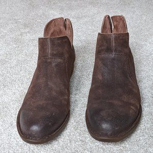 Born Kerri Brown Terra Ankle Boots Size 9M